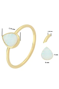 Drop Opal Ring