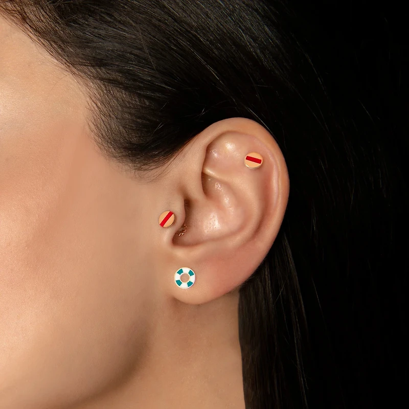 Enameled Golden Piercing -Single