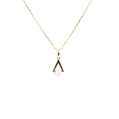 Pearl Hoop Necklace