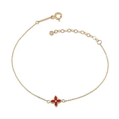 Flower Bracelet, 14k Gold
