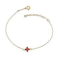 Flower Bracelet, 14k Gold