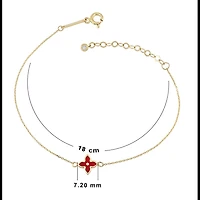 Flower Bracelet, 14k Gold