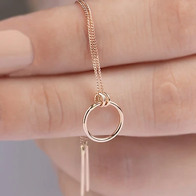 Hoop & Duo Chain Single Earring