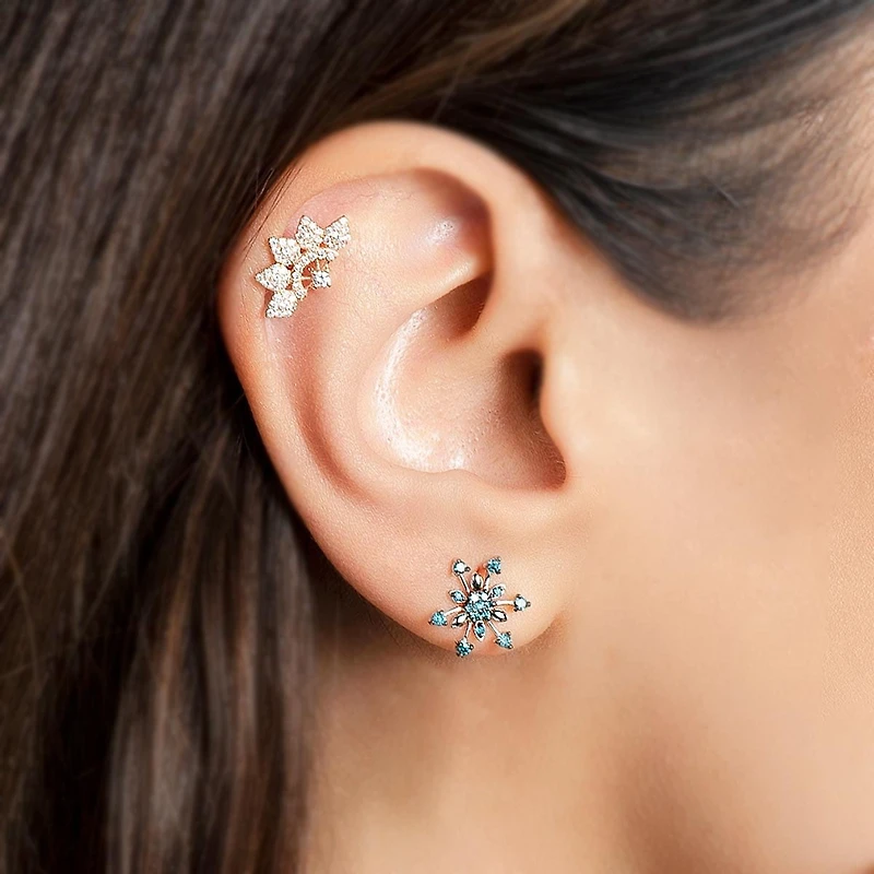Lily Blue Diamond Earring