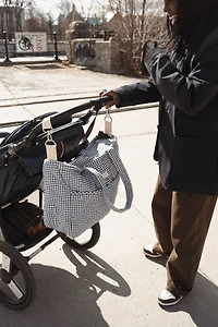 Dans le Sac - Organic cotton changing bag - Vichy Collection: Beige