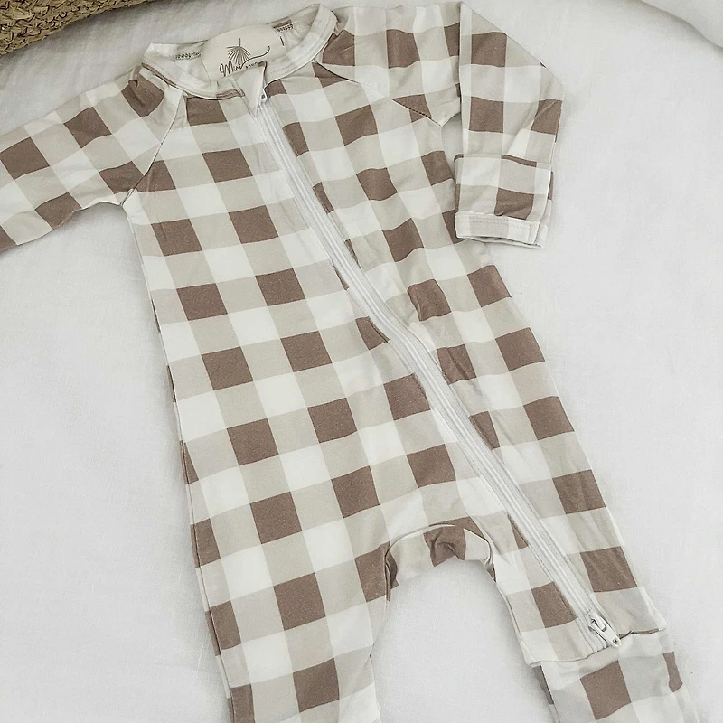 Pyjama carotté beige