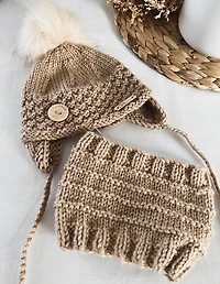 Ear warmer hat with neck