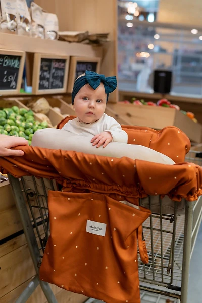 Protective cover for grocery cart