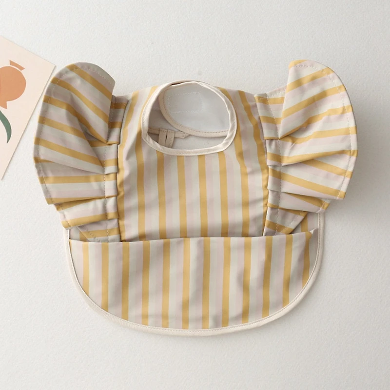 Ruffled Bib - Yellow