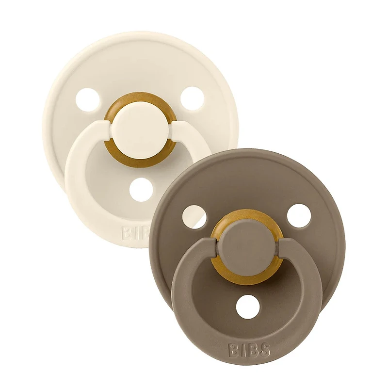 BIBS 0-6 months Ivory-dark oak