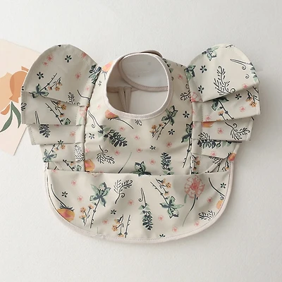 Ruffled Bib - Idyllic Flowers