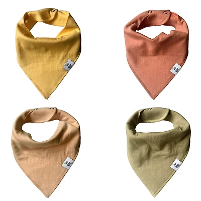 Bavoir en coton - paquet de 4