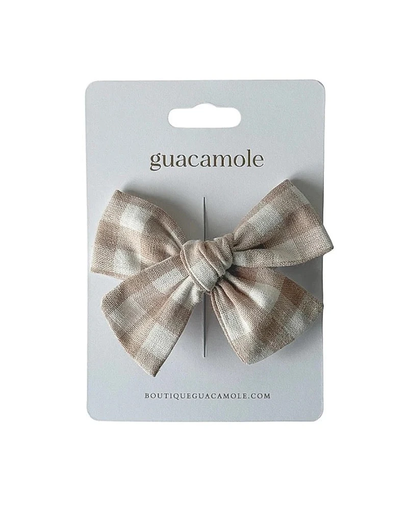 Hair Clip - Apple Pie Linen Loop