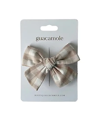 Hair Clip - Apple Pie Linen Loop