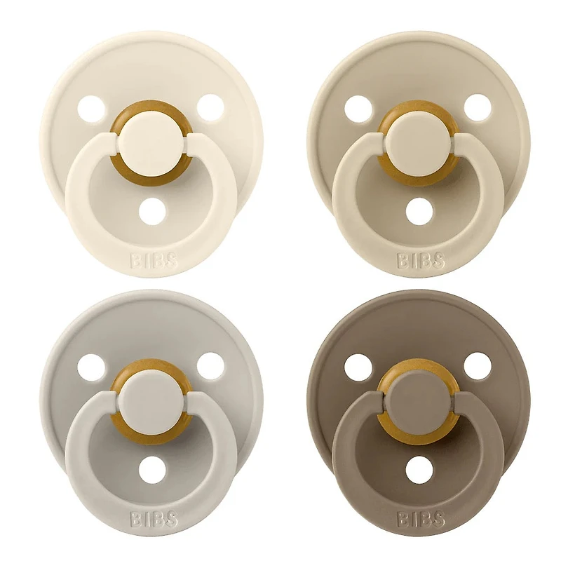 BIBS pack de 4 ivory-sand-vanilla-dark-oak