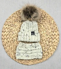 Adjustable beanie with neck warmer