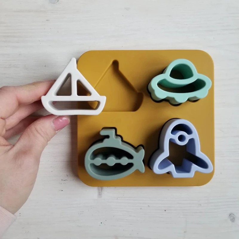 Silicone Puzzle - Boats