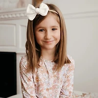 Pyjama 2 pièces - bébé et enfants Fleurs rétro lilas