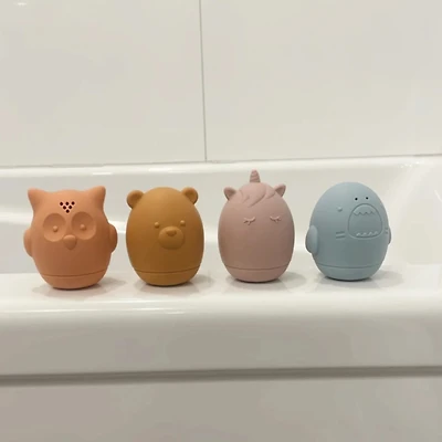 Animaux colorés pour le bain - Licorne , ours, hibou, requin
