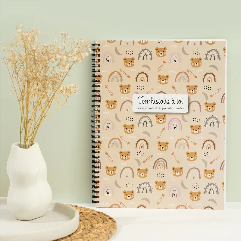 Soft baby books in French – Bears pattern 
