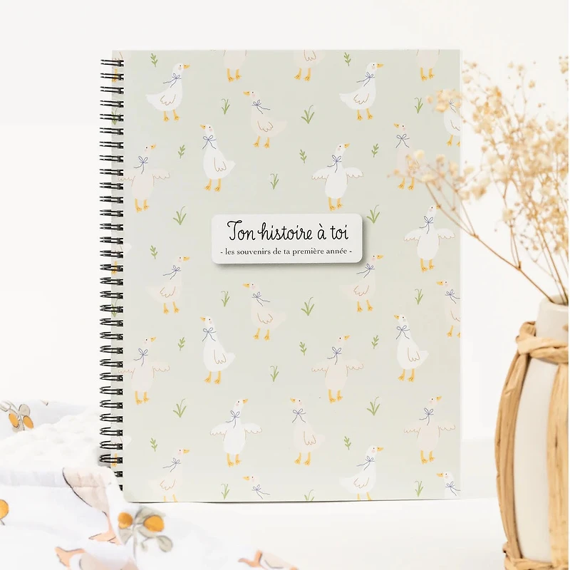 Soft-cover birth books in French – Geese 