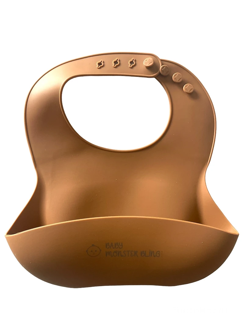 Caramel silicone bib