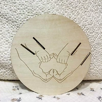 Pastille de bois pour bracelet hôpital