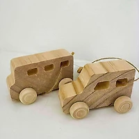 Wooden car to paint