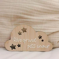 Rêve grand petit amour (affiche de bois)