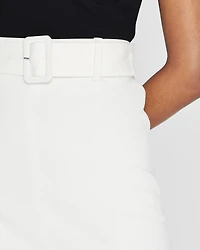 Piqué Belted Skirt