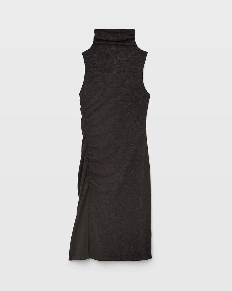 Midi Ruched Knit Dress