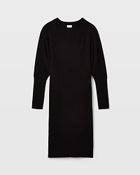 Cashmere Dolman V-Neck Dress