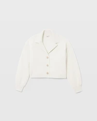 Boiled Cashmere Cropped Cardigan