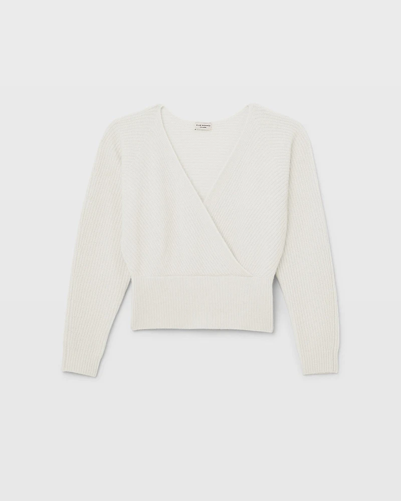 Cashmere Cross Front Sweater