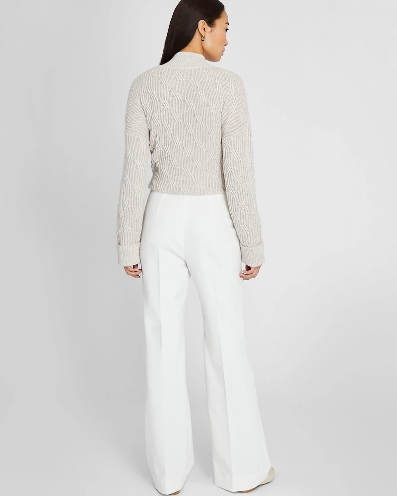 High Rise Crepe Trouser