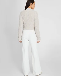High Rise Crepe Trouser