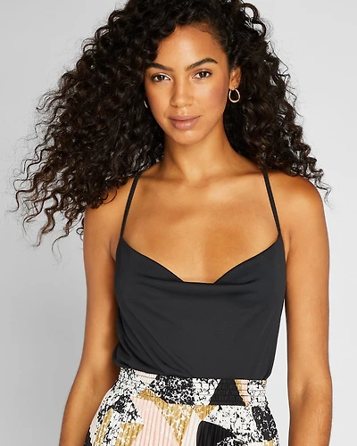 Cowl Neck Matte Jersey Cami