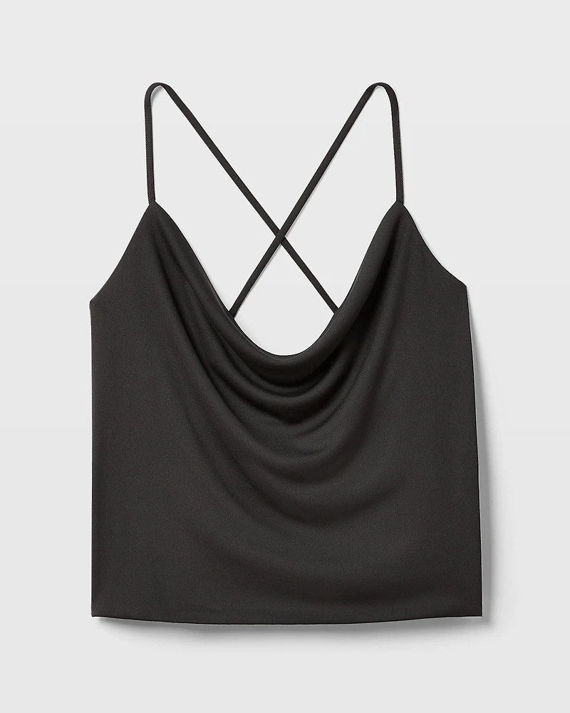 Cowl Neck Matte Jersey Cami