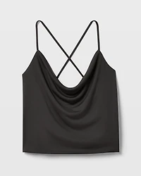 Cowl Neck Matte Jersey Cami