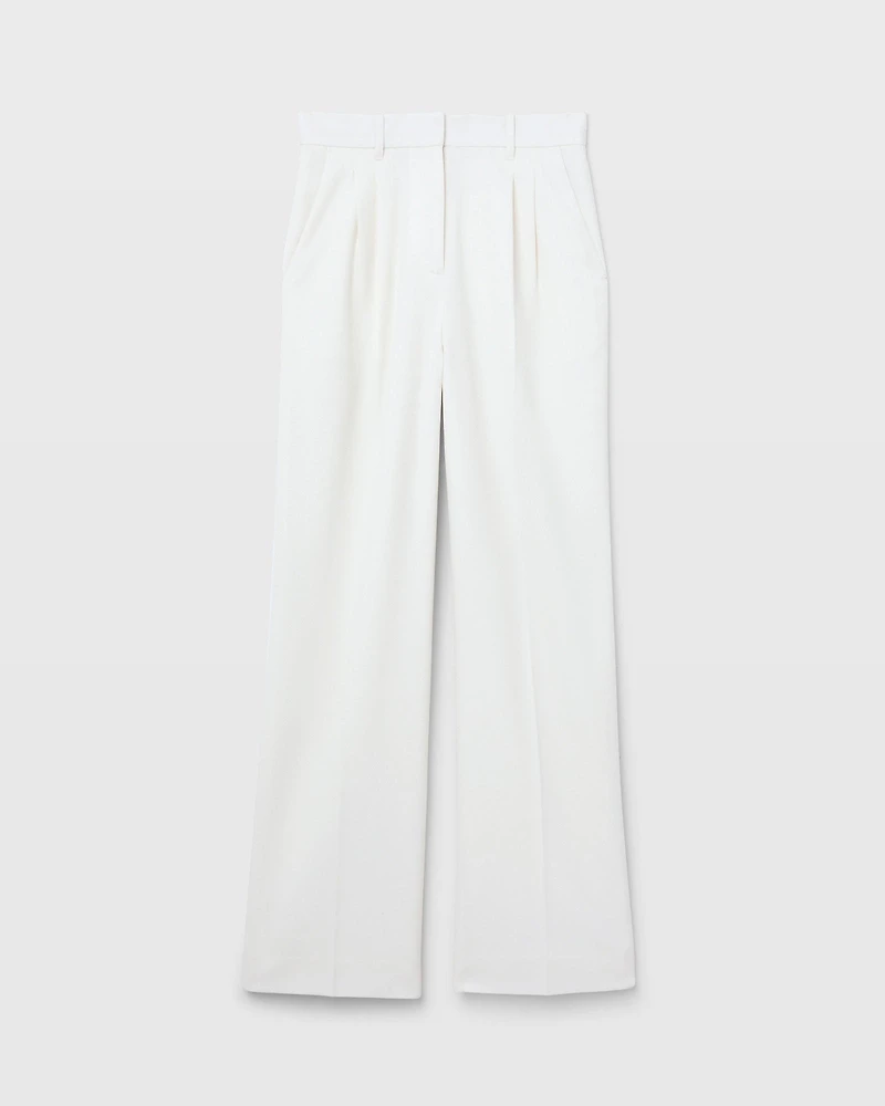 Lightweight Wool Pleated Trouser