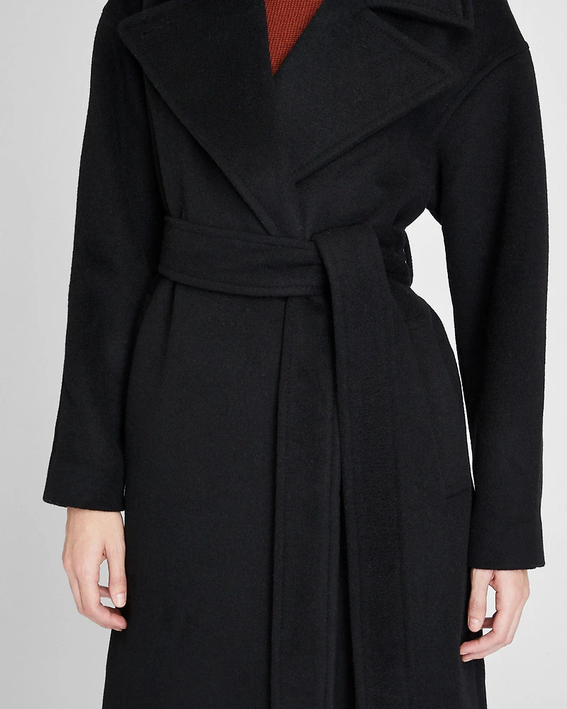 Tie Waist Wrap Coat