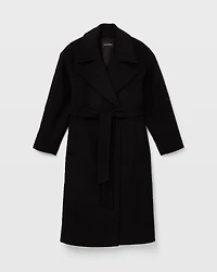Tie Waist Wrap Coat