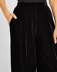 High Rise Velvet Trouser