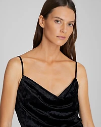 Crushed Velvet Cowl Neck Cami