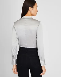 Stretch Silk Charmeuse Top