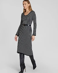 Midi Striped Sweater Dress