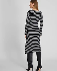 Midi Striped Sweater Dress