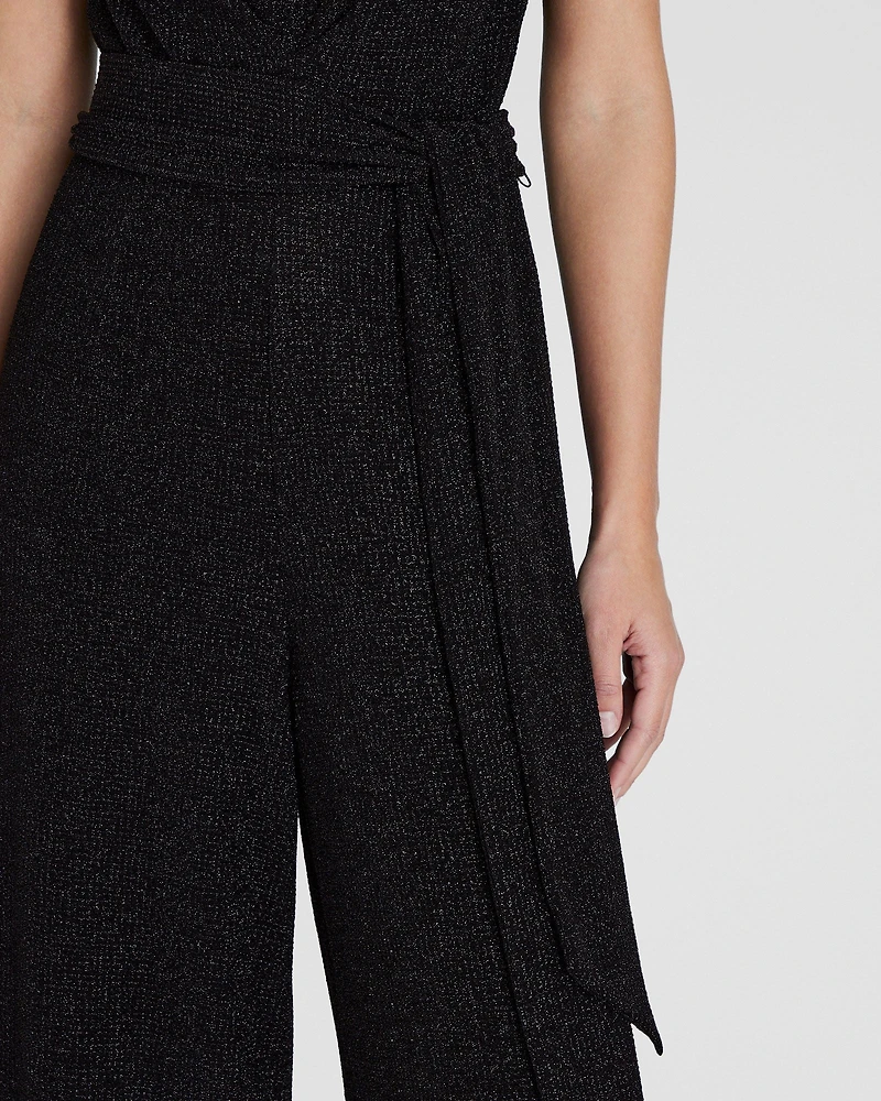 Metallic Knit Jumpsuit