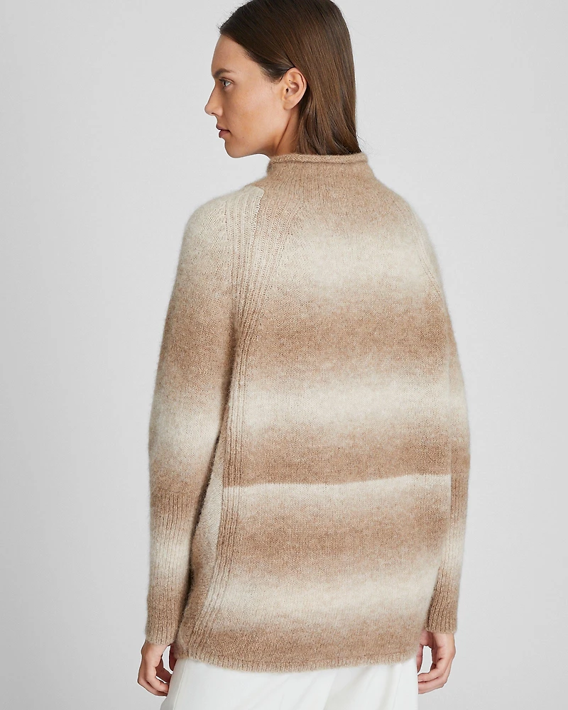 Alpaca Ombré Mockneck Sweater