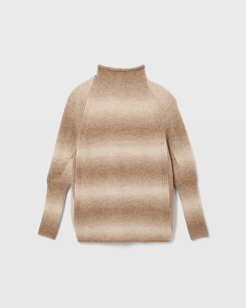 Alpaca Ombré Mockneck Sweater